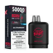 FLAVOUR BEAST - LEVEL X G2 ULTRA 50K PODS SIC STRAWBERRY ICED
